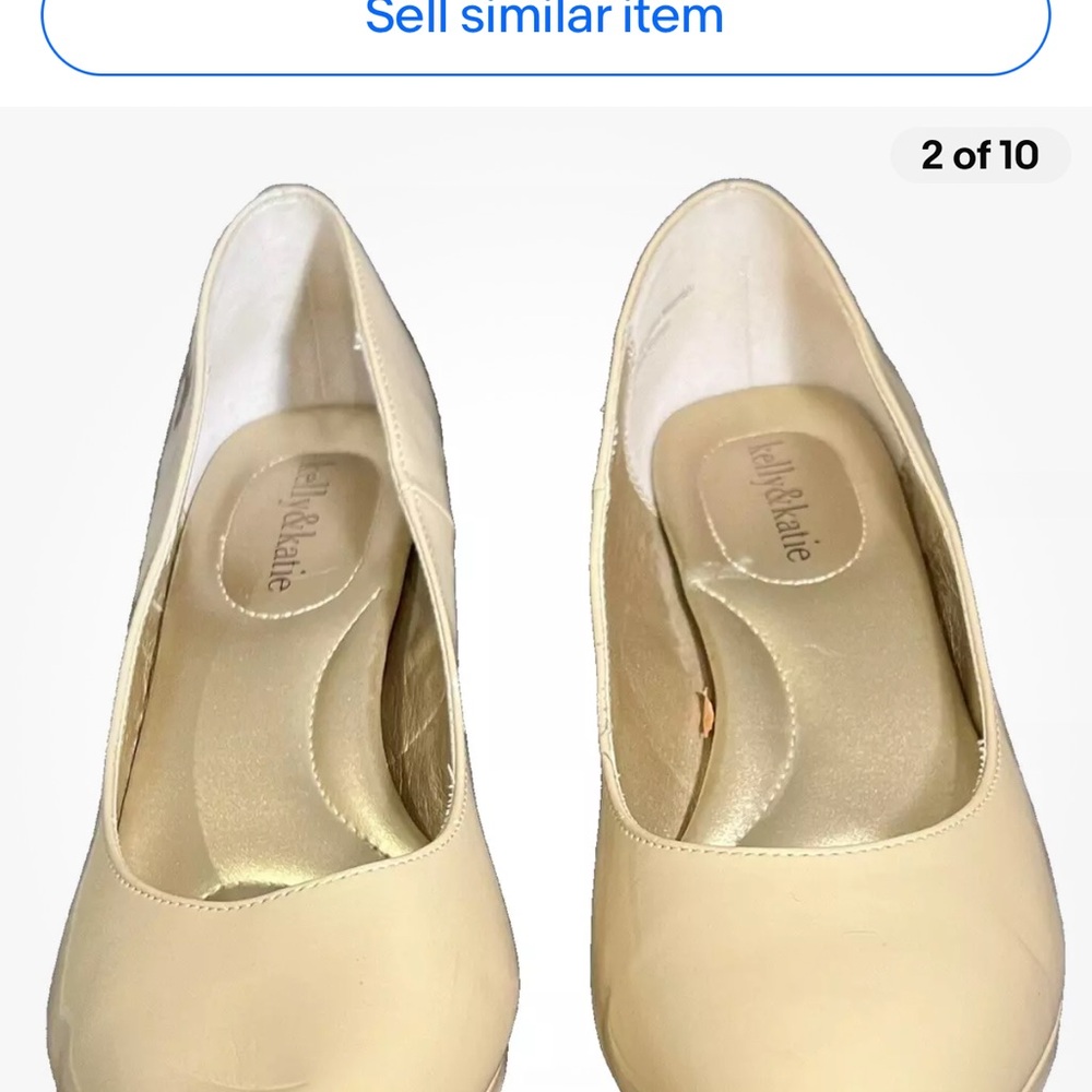 Kate and Kelly womens shoes size 8 in Beige, Small Nicks‎ On Heels As Shown - Picture 2 of 8